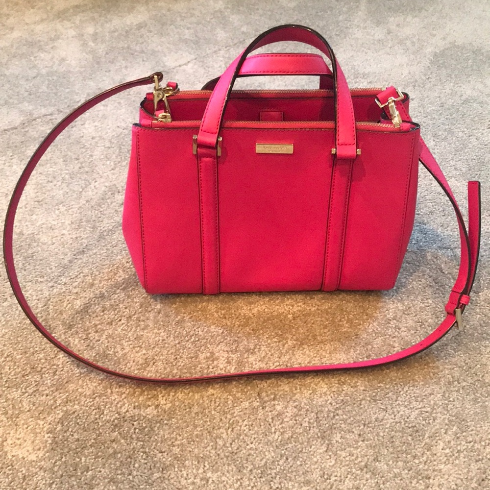 Kate Spade pink leather handbag